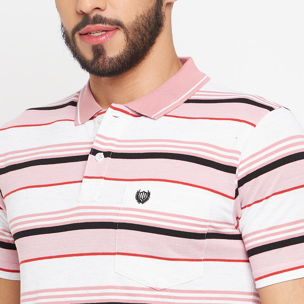 Duke Stardust Men Polo Neck Half Sleeve Cotton T-shirt (LF7047)