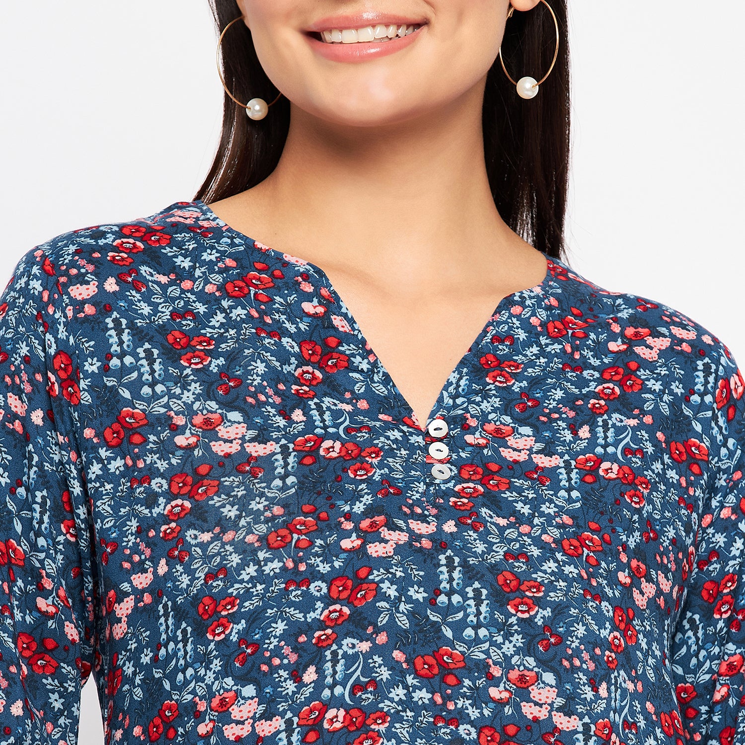 Duke Urban Women 3/4 Sleeve Printed Tunic (SDX4112)