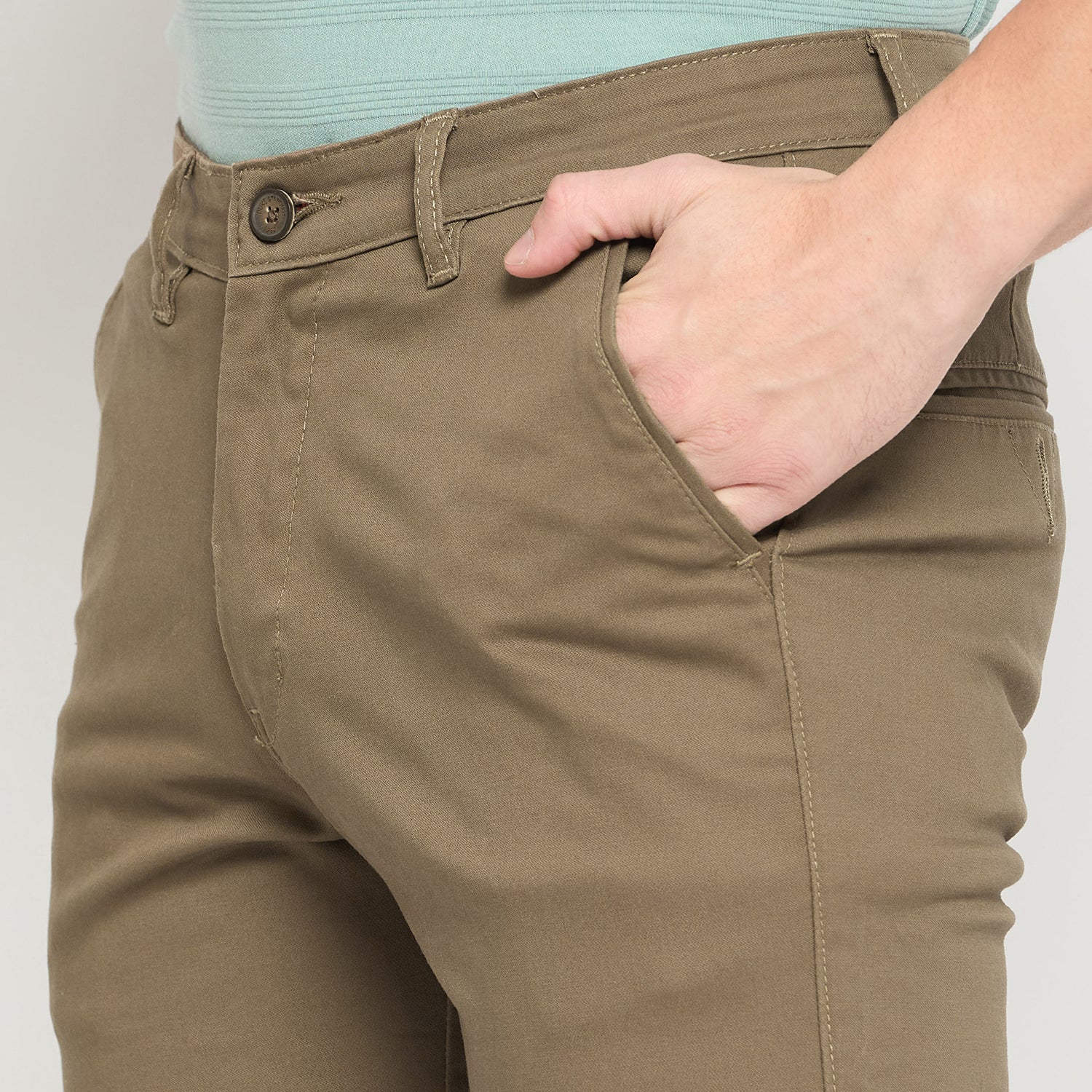 Duke Urban Men Flatfront Narrowfit Chinos Trousers (SDT4626)