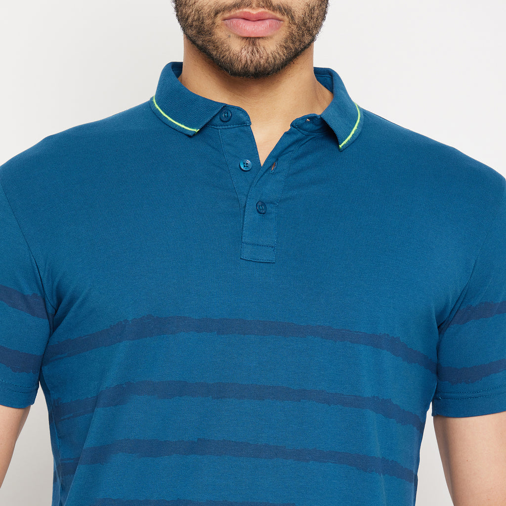 Duke Stardust Men Half Sleeve Polo Neck Cotton T-shirt (4389)