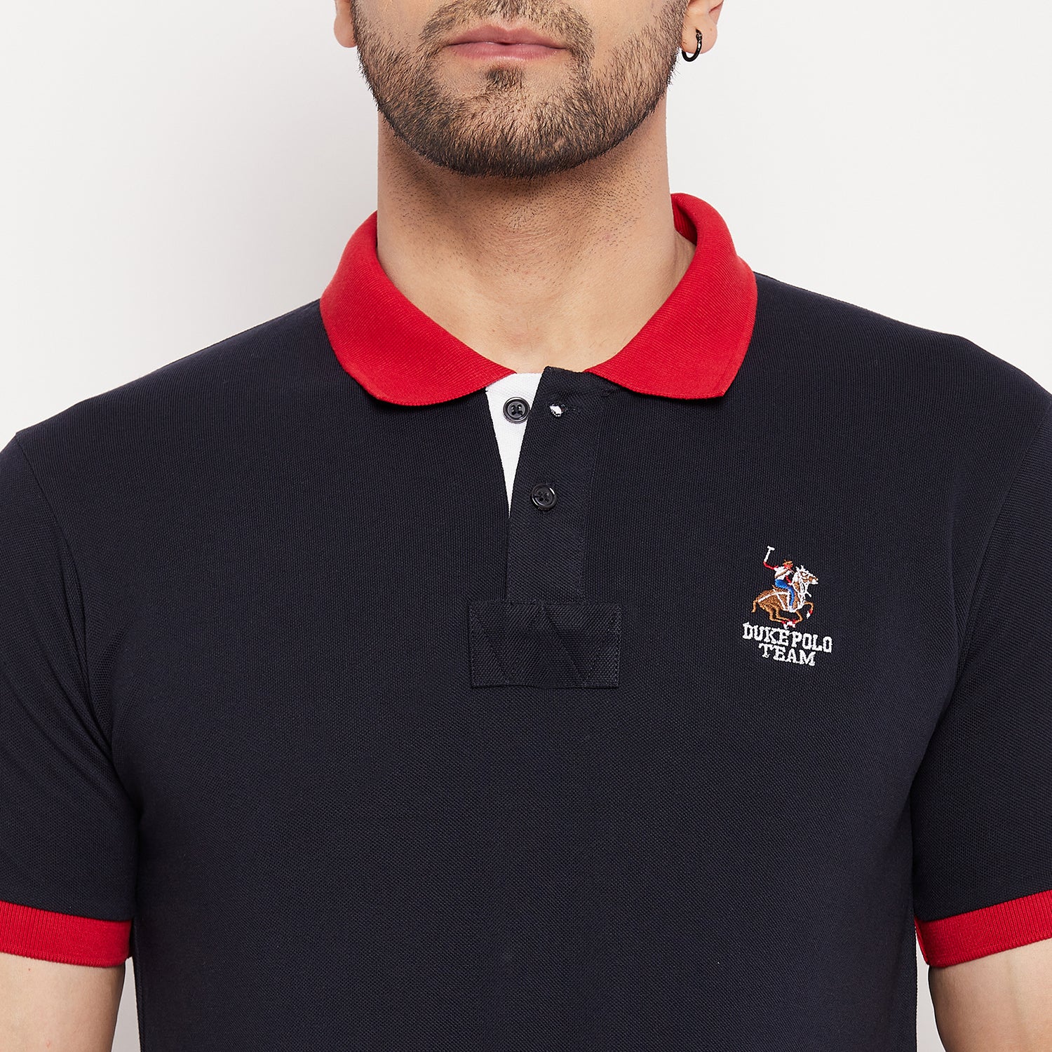 Duke Stardust Men Half Sleeve Polo Neck Cotton T-shirt (1152)