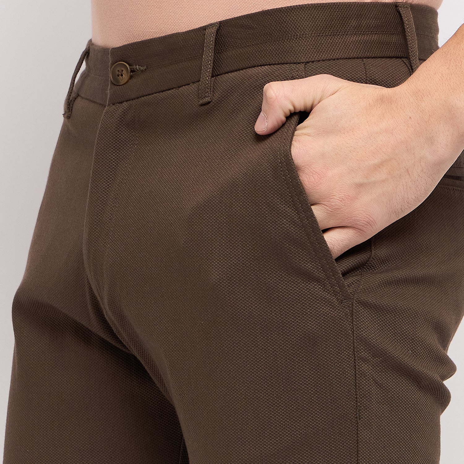 Duke Urban Men Flatfront Narrowfit Chinos Trousers (SDT4596)