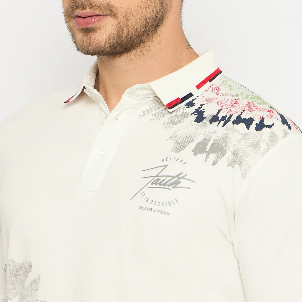 Duke Urban Men Half Sleeve Cotton Tshirt (LF7453)