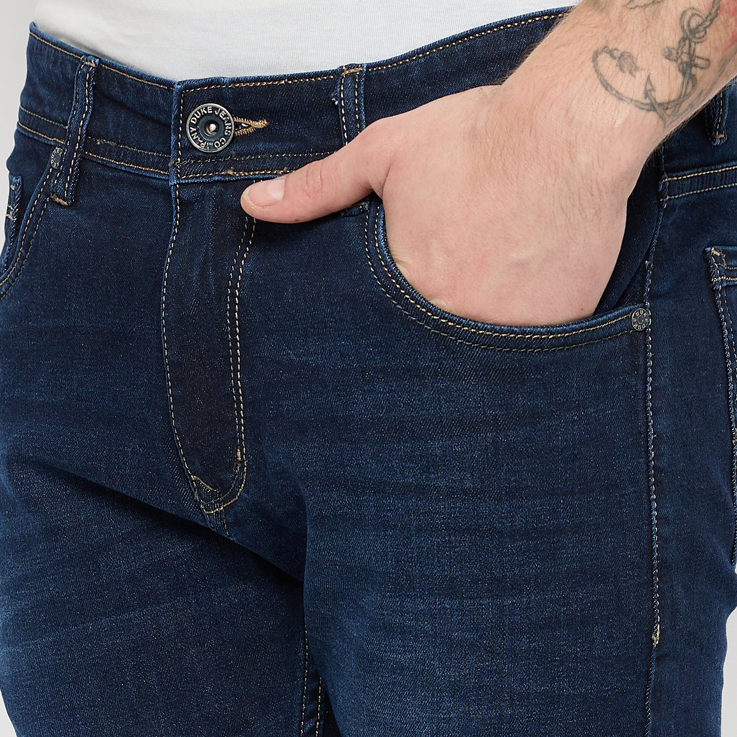 Duke Urban Men Slim Fit Stretchable Jeans (SDD5533)