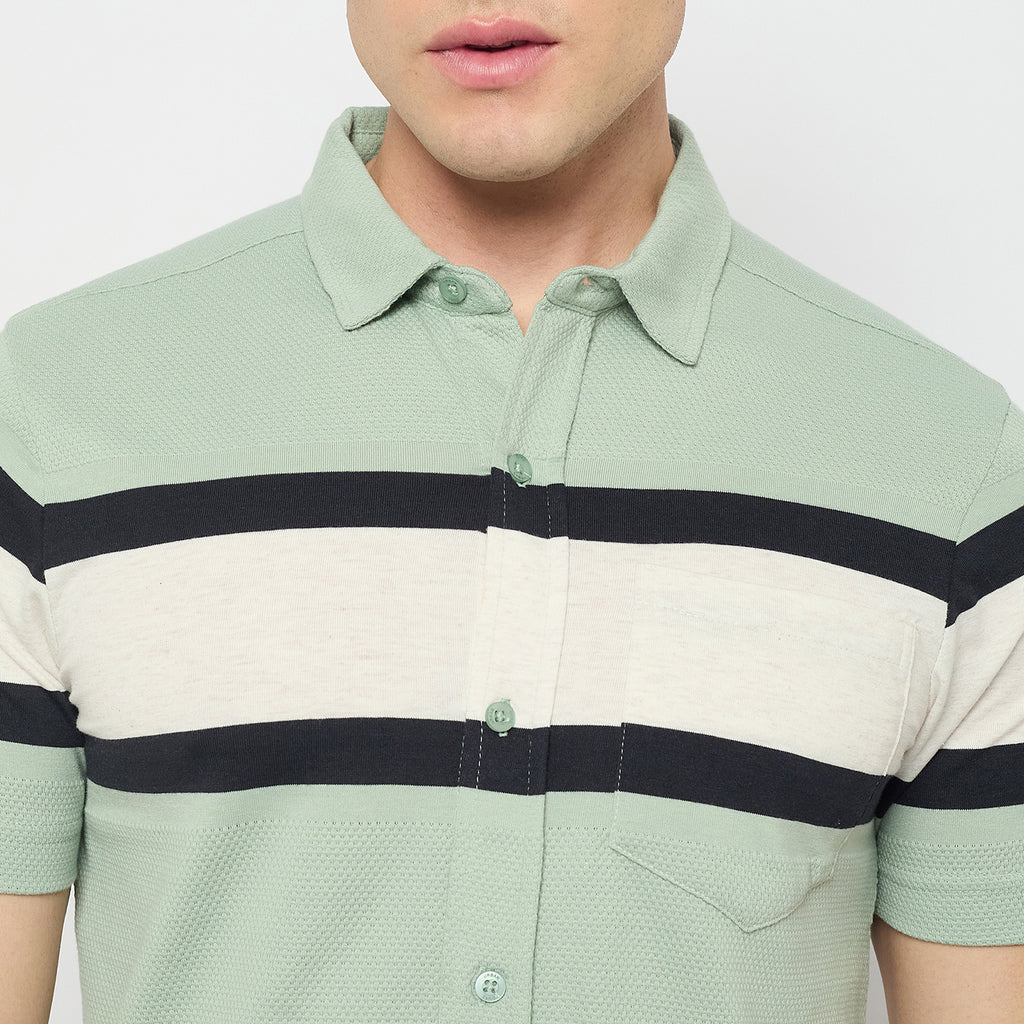 Duke Urban Men Half Sleeve Cotton Shirt (LF7661)