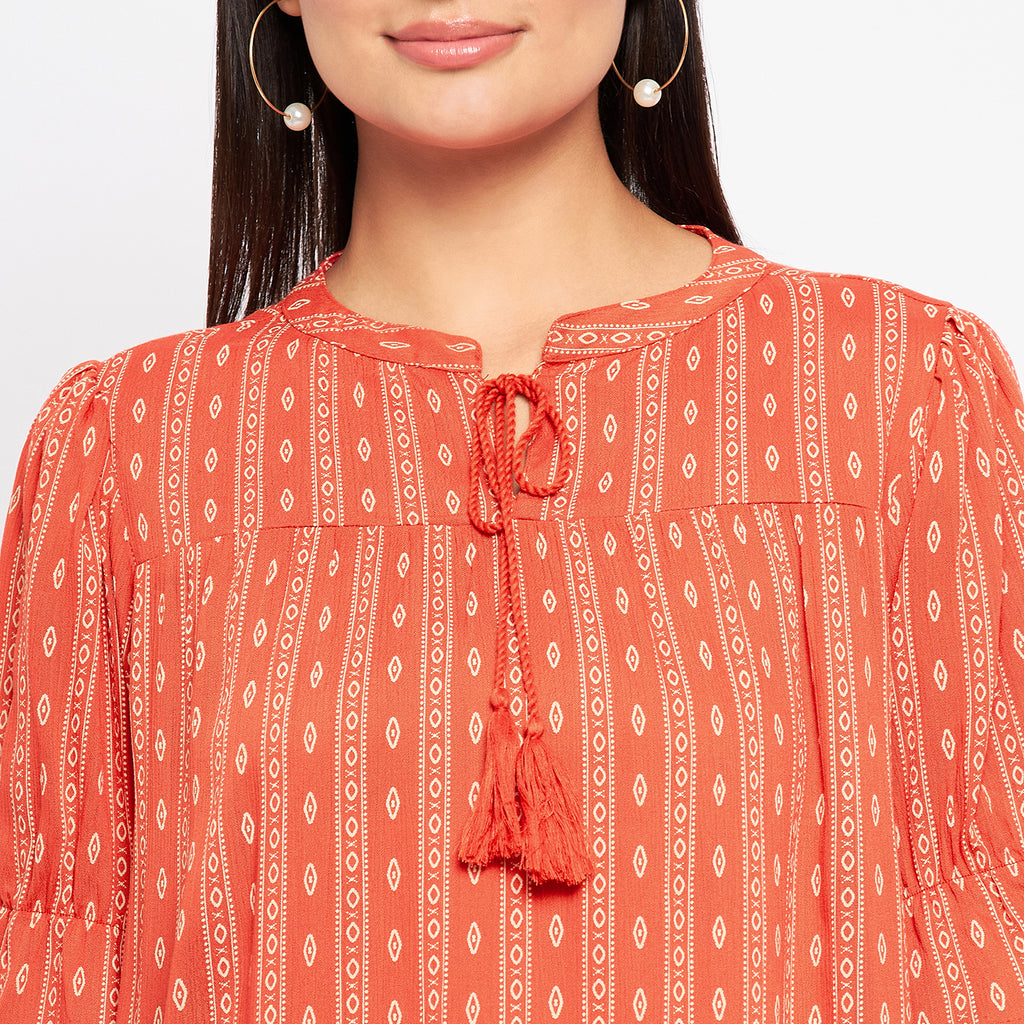 Duke Stardust Women Half Sleeve Printed Tunic (SDX4108)