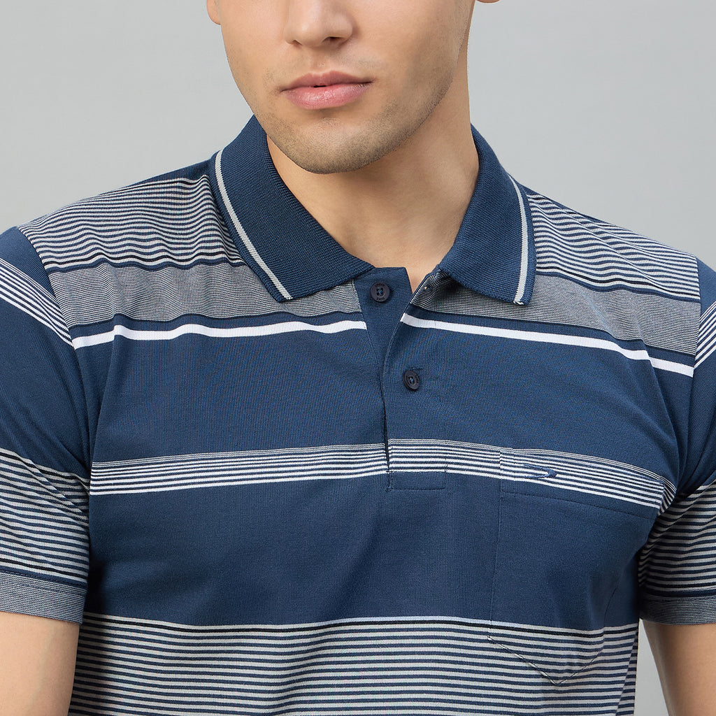 Duke Men Half Sleeve Cotton Regualr Fit Casual T-shirt (MLF1174)