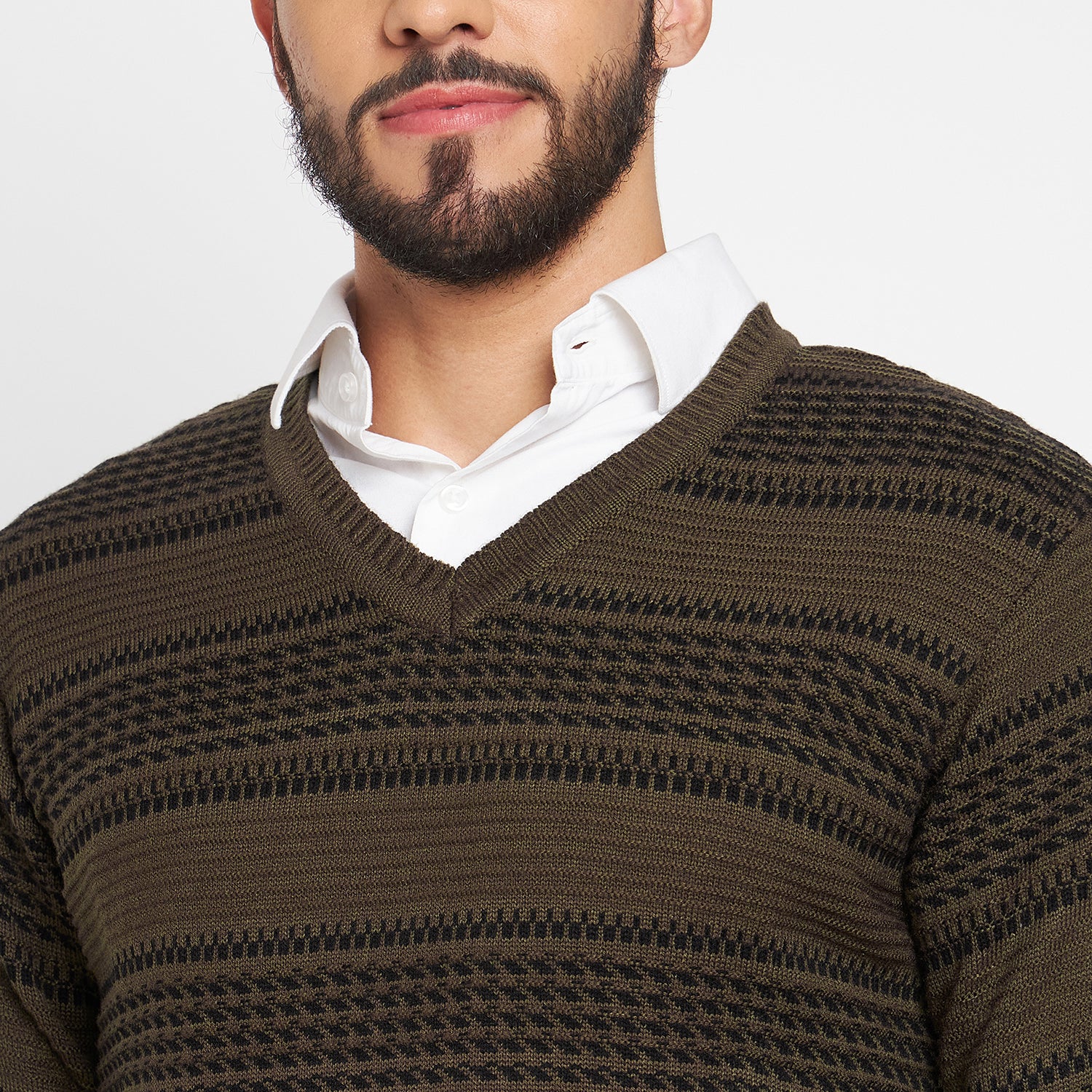 Duke Urban Men Full Sleeve V Neck Sweater (SDS2045)
