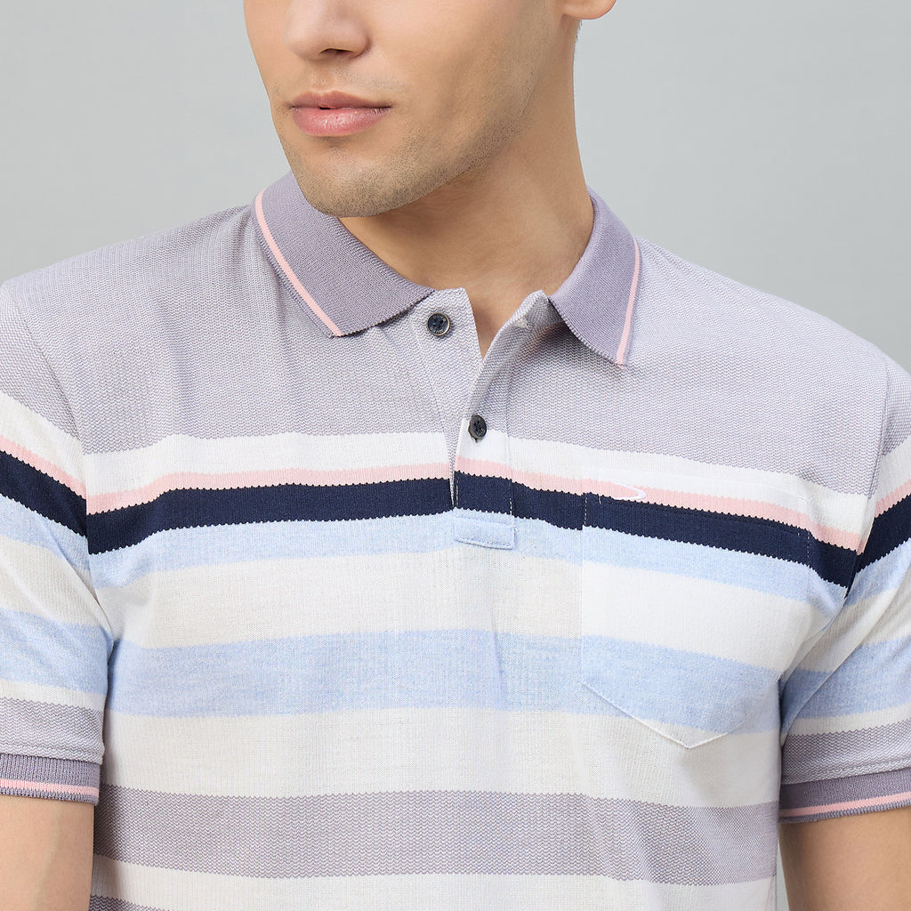 Duke Men Half Sleeve Cotton Regualr Fit Casual T-shirt (LF7959)