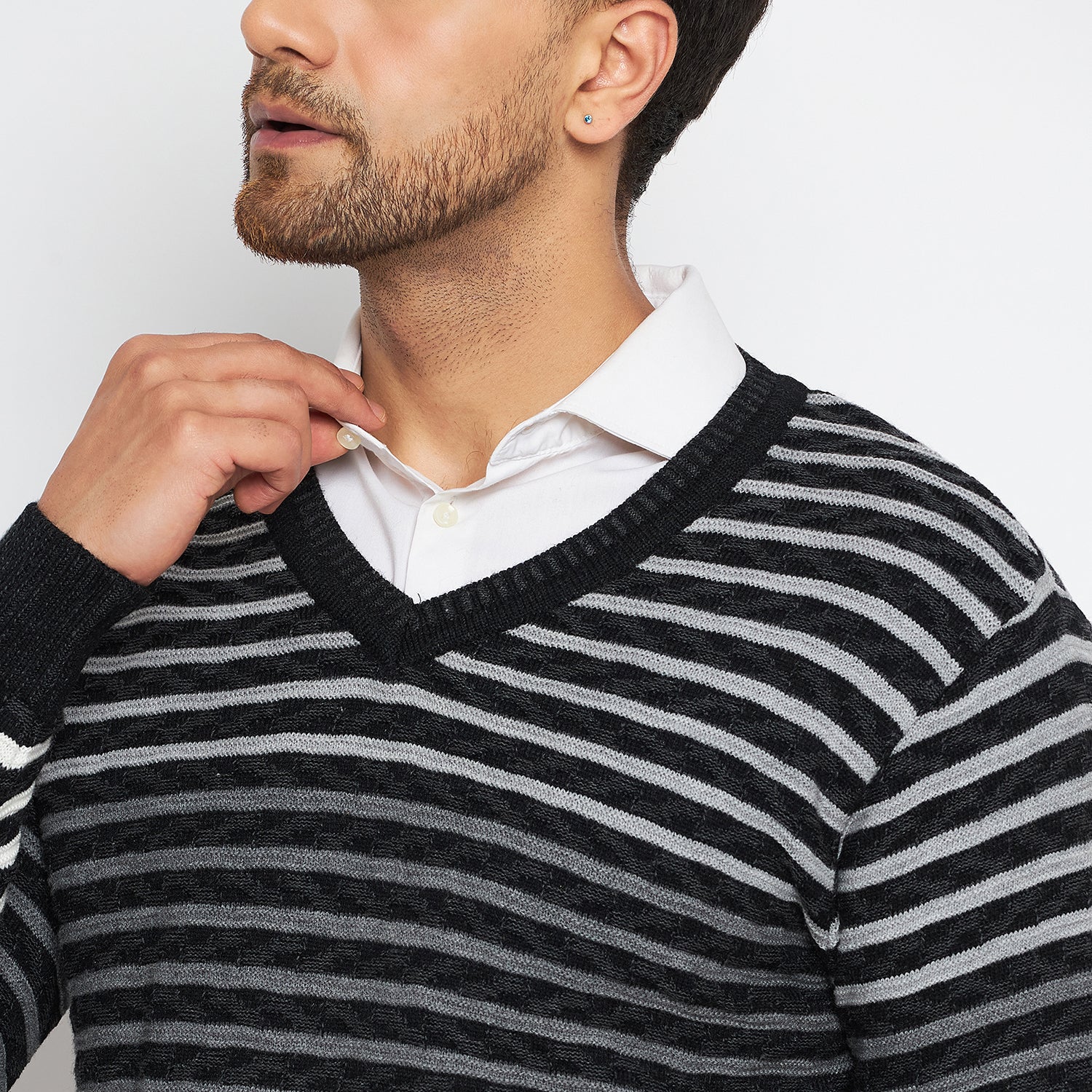 Duke Urban Men Full Sleeve V Neck Sweater (SDS2058)