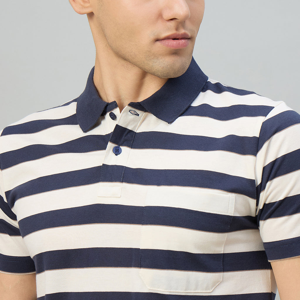 Duke Men Half Sleeve Cotton Regular Fit Casual T-shirt (MLF1184)