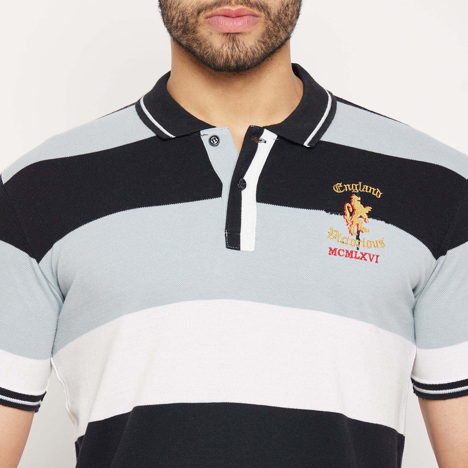 Duke Stardust Men Half Sleeve Polo Neck Cotton T-shirt (4032)