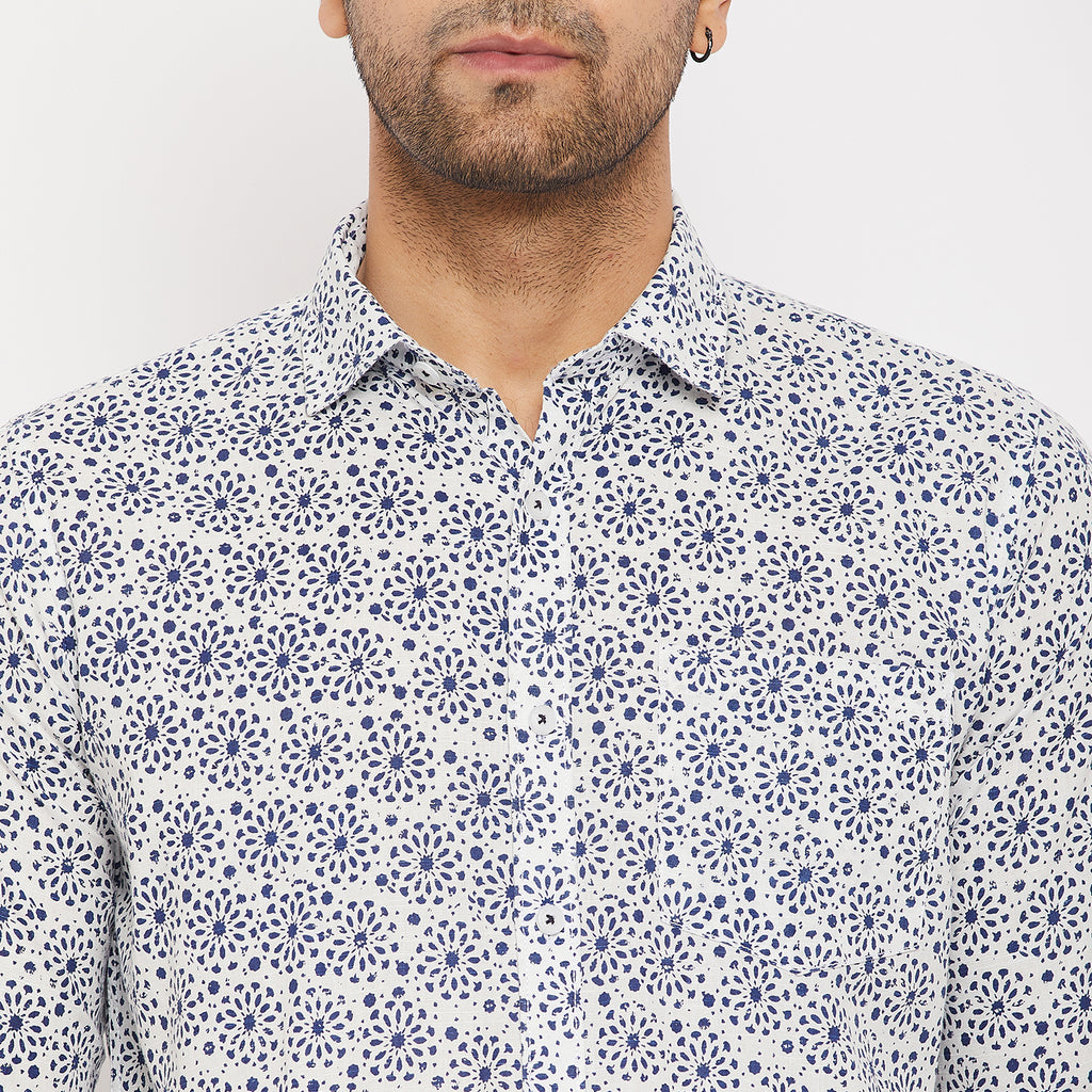 Duke Men Stardust Cotton Full Sleeve Shirt (SDO8988)