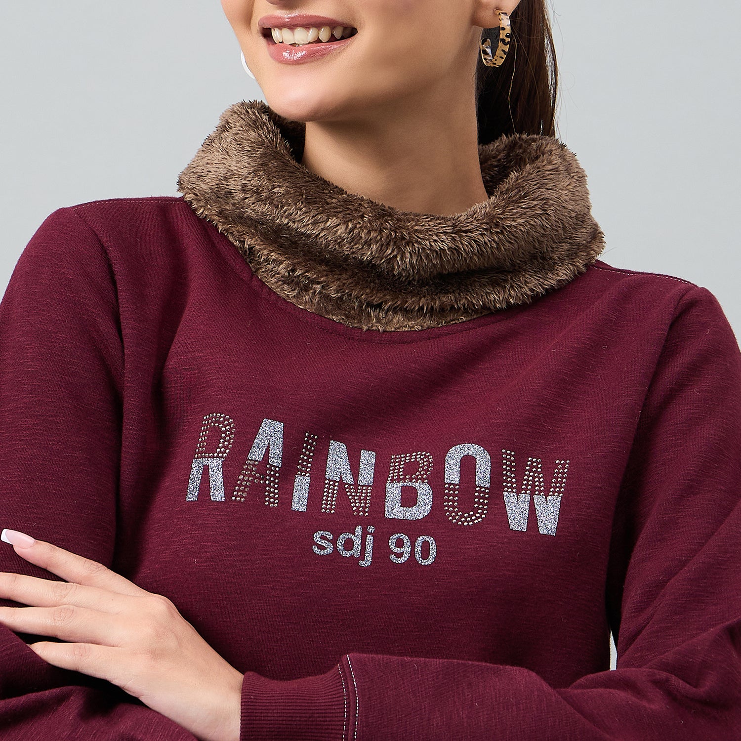 Duke Urban Women Full Sleeve Round Neck Sweatshirt (LFX947)