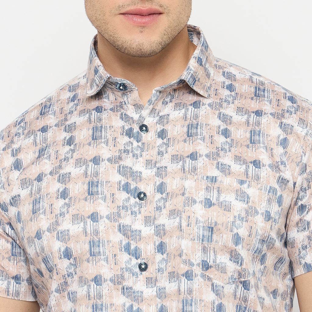 Duke Urban Men Half Sleeve Cotton Shirt (SDO4PRR)