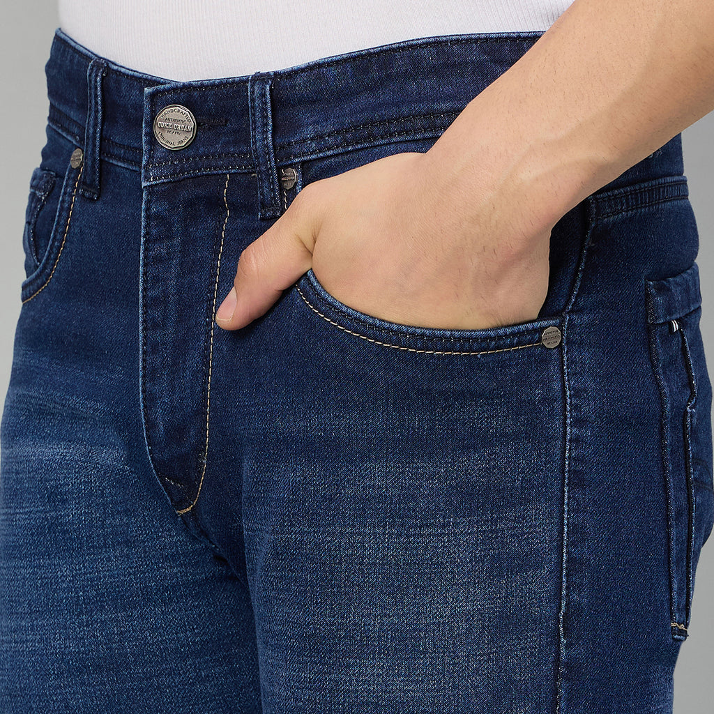 Duke Men Narrow Fit Stretchable Jeans (SDD9215N)