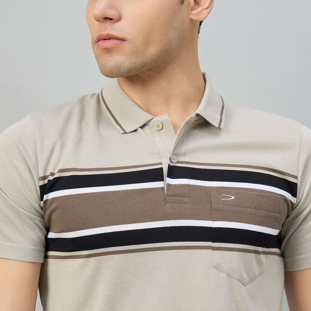 Duke Men Half Sleeve Cotton Regualr Fit Casual T-shirt (MLF1172)