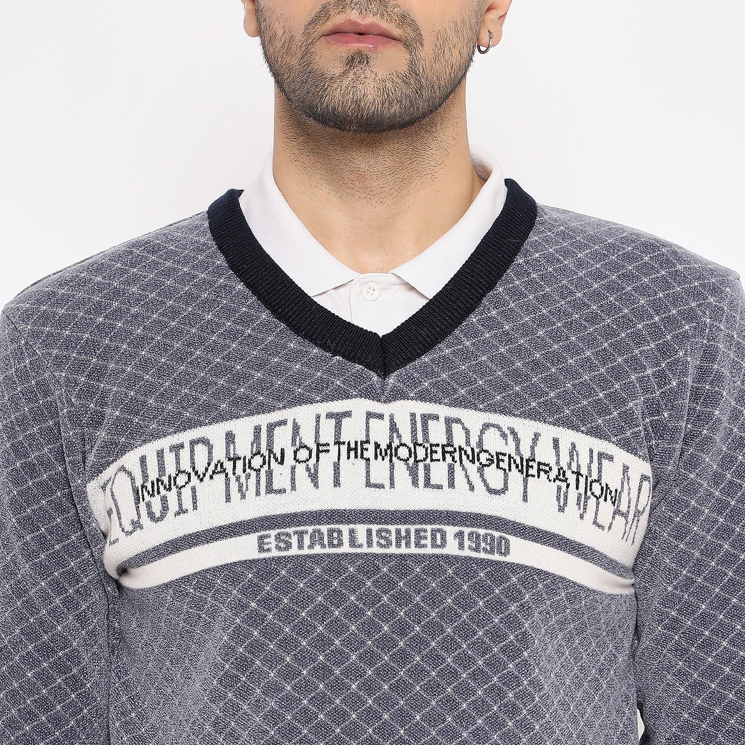 Duke Urban Men Full Sleeve V Neck Pullover (SDS2139)