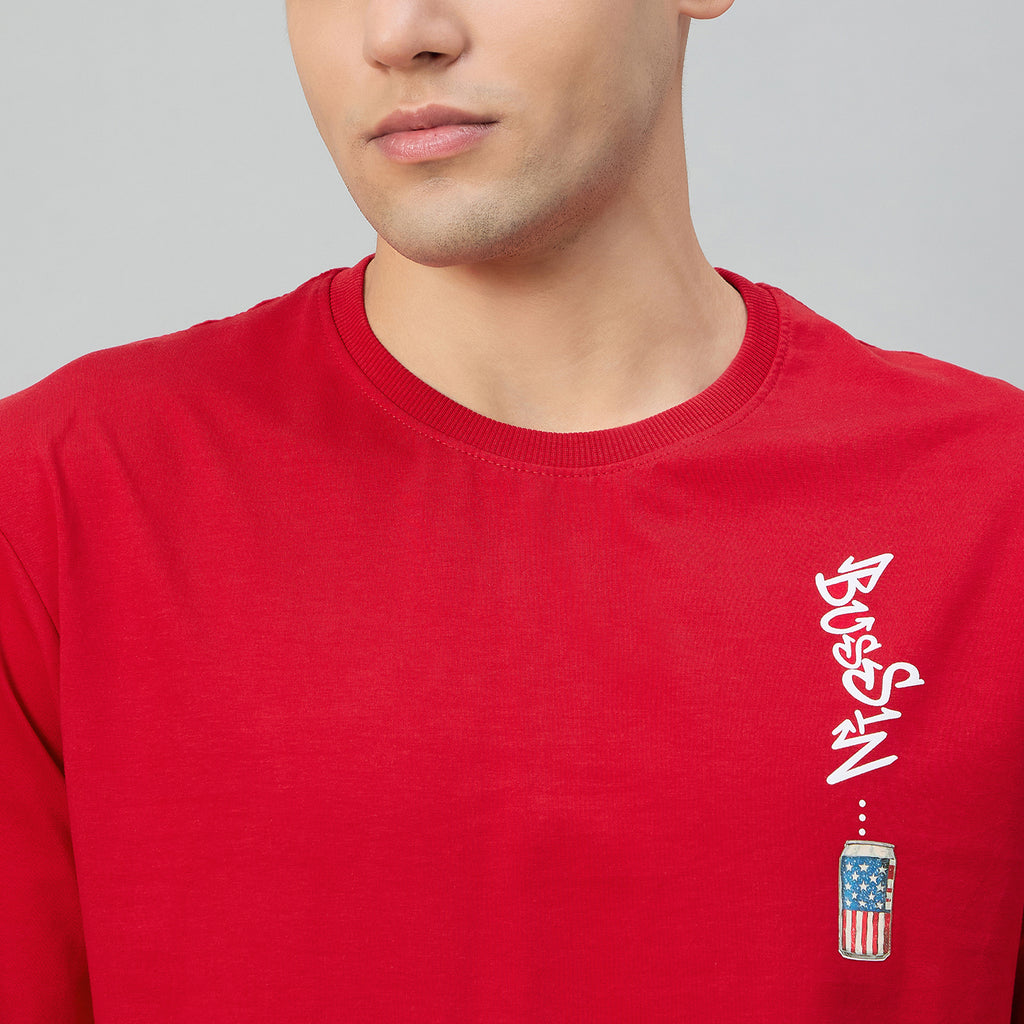 Duke Men Half Sleeve Cotton Oversize Casual T-shirt (LF7891)