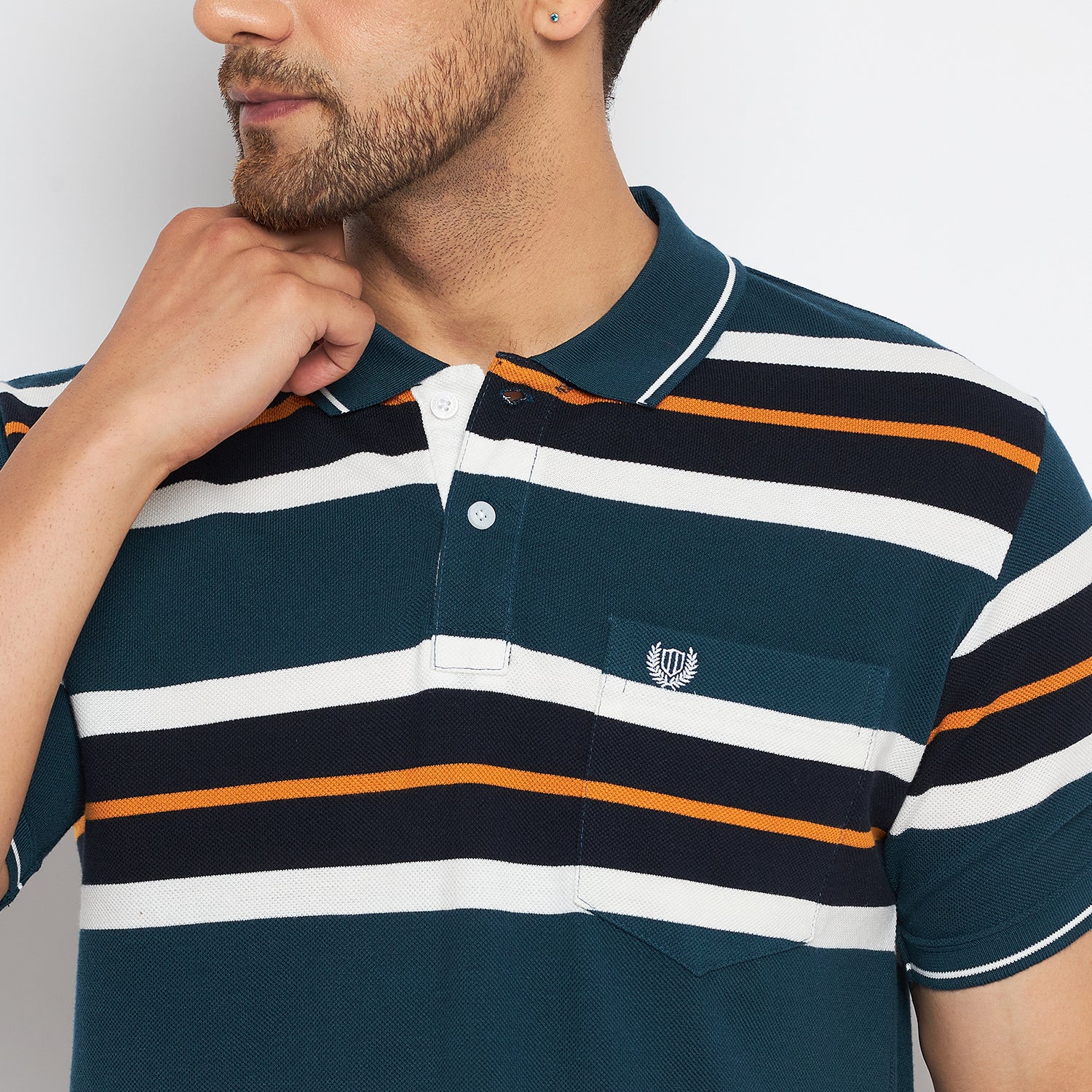 Duke Stardust Men Polo Neck Half Sleeve Cotton T-shirt (LF7046)