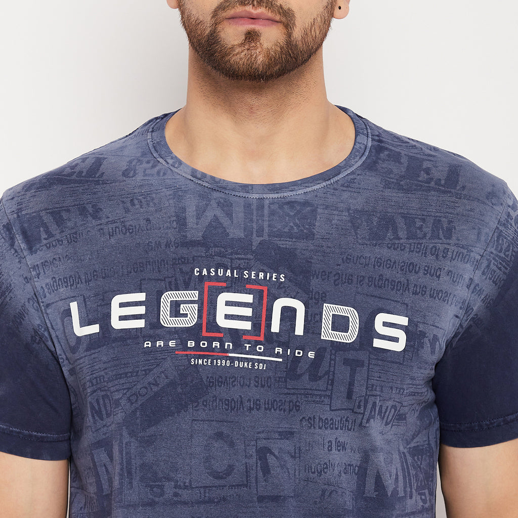 Duke Stardust Men Half Sleeve Cotton T-shirt (LF5774)
