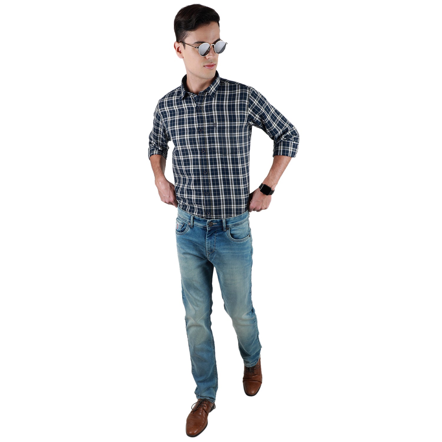 Duke Stardust Men Full Sleeve Cotton Shirt (SDO7CKTV)