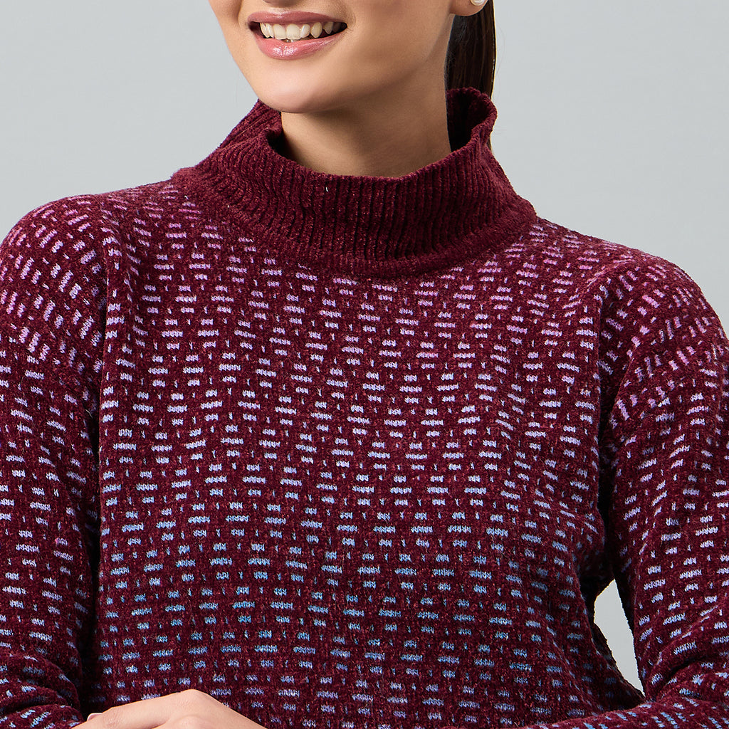 Duke Urban Women Full Sleeve V Neck Pullover (SDS1234N)