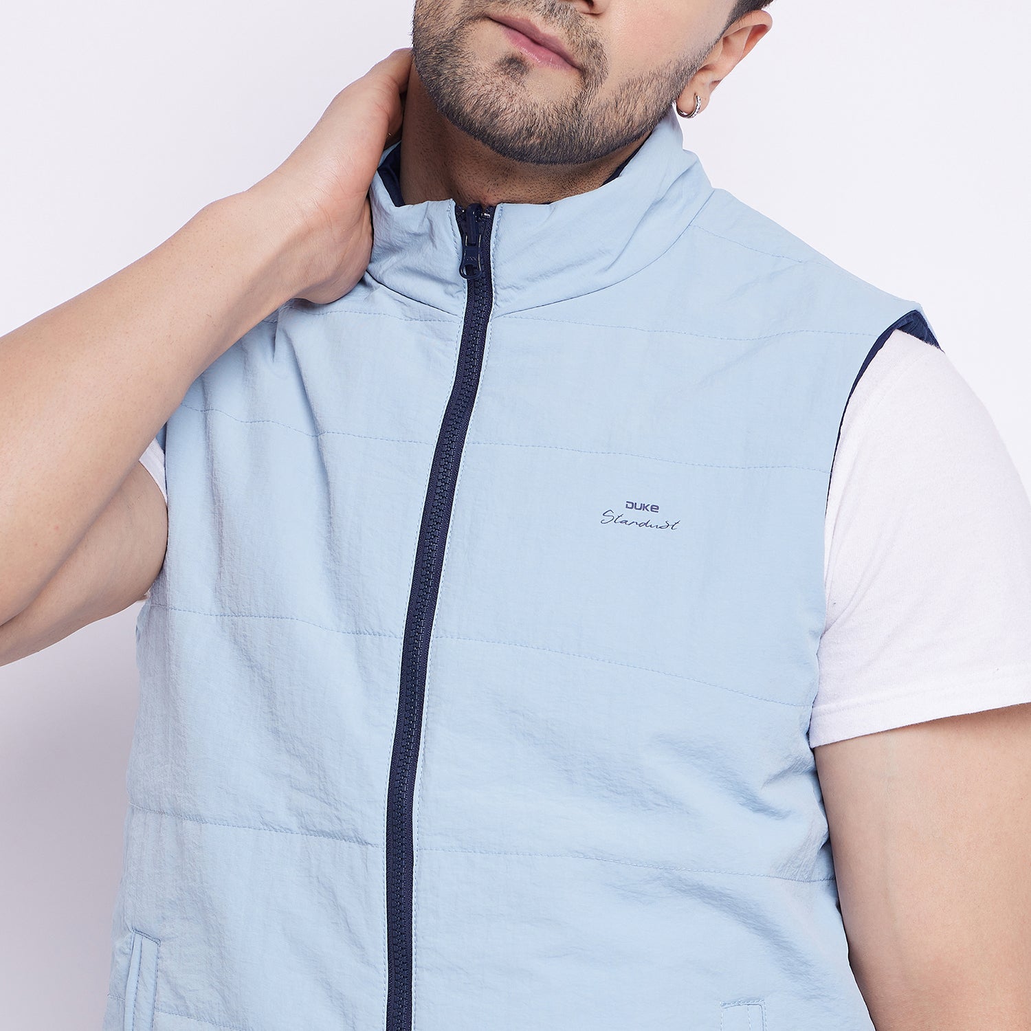 Duke Stardust Men Sleeveless Reversible Jacket (SDZ3054)