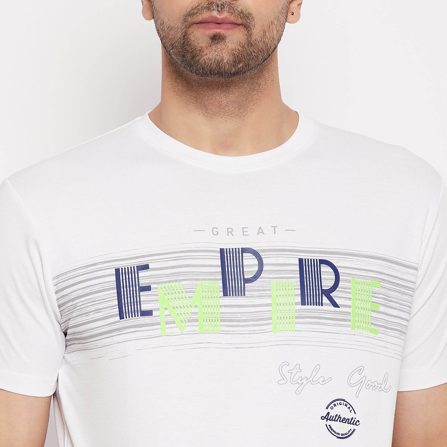 Duke Stardust Men Round Neck Half Sleeve Cotton T-shirt (LF5868)