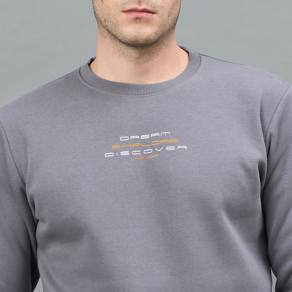 Duke Urban Men Solid Sweatshirt (LF6451)