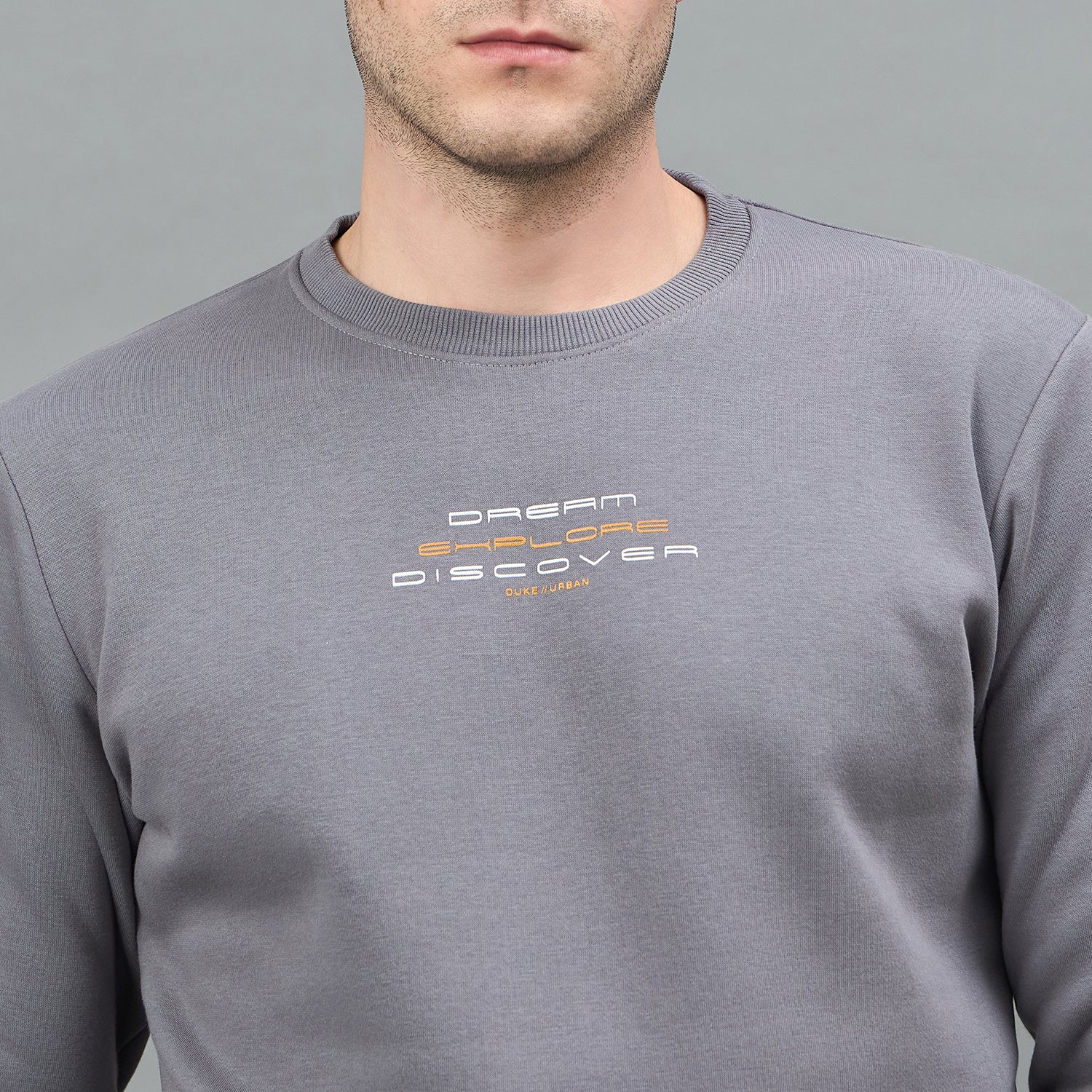Duke Urban Men Solid Sweatshirt (LF6451)