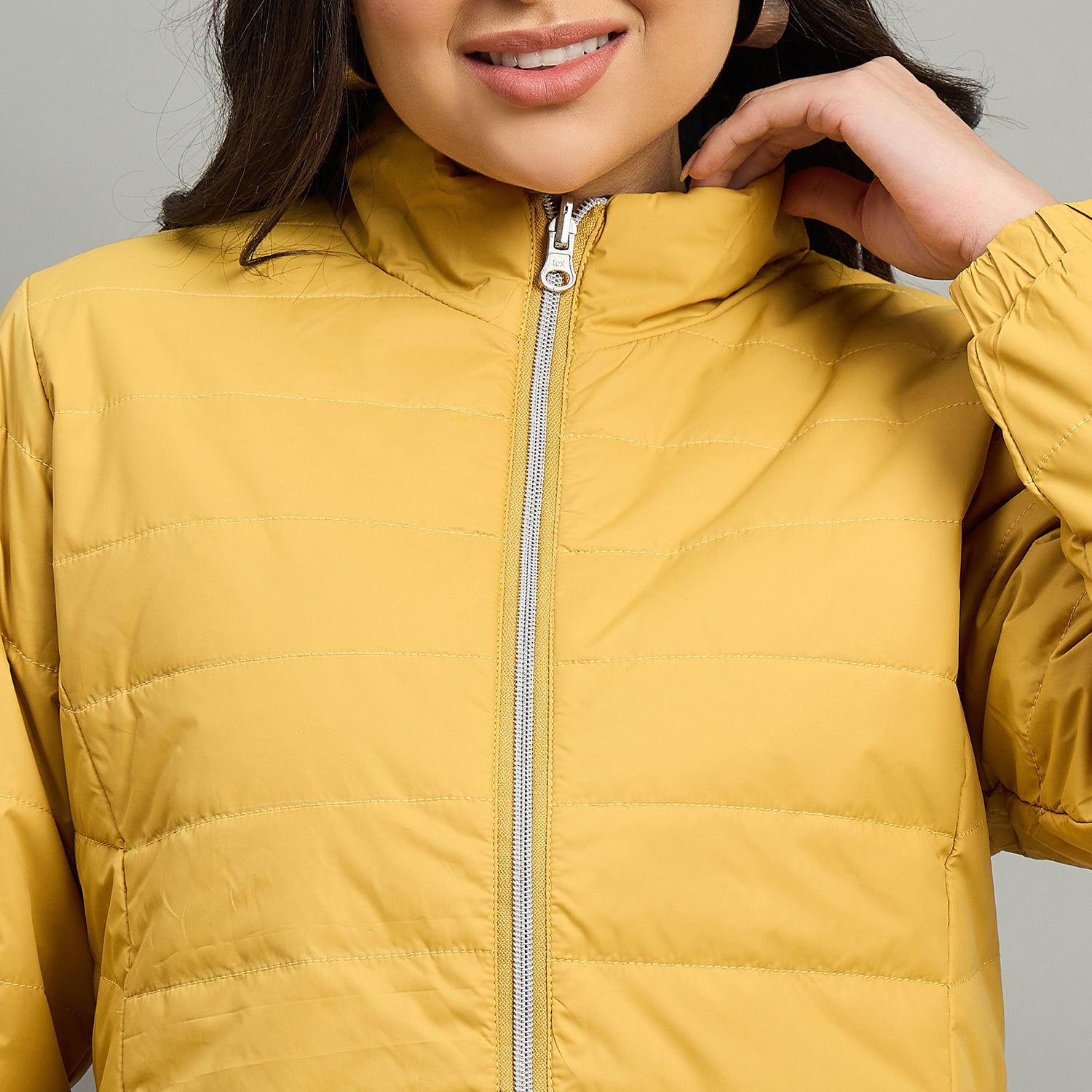 Duke Urban Women High Neck Full Sleeve Reversible Regular Jacket (SDZ2121)