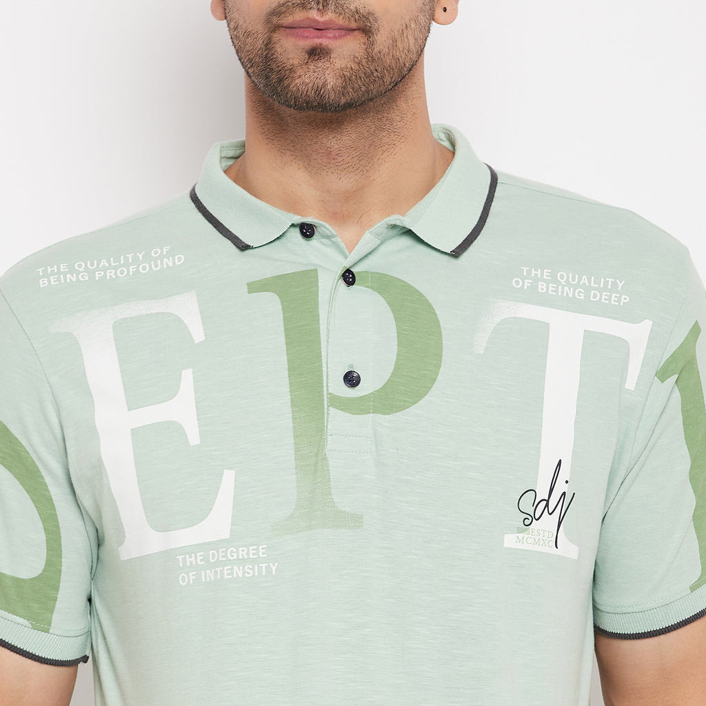 Duke Urban Men Half Sleeve Polo Neck Cotton T-shirt (LF5782)