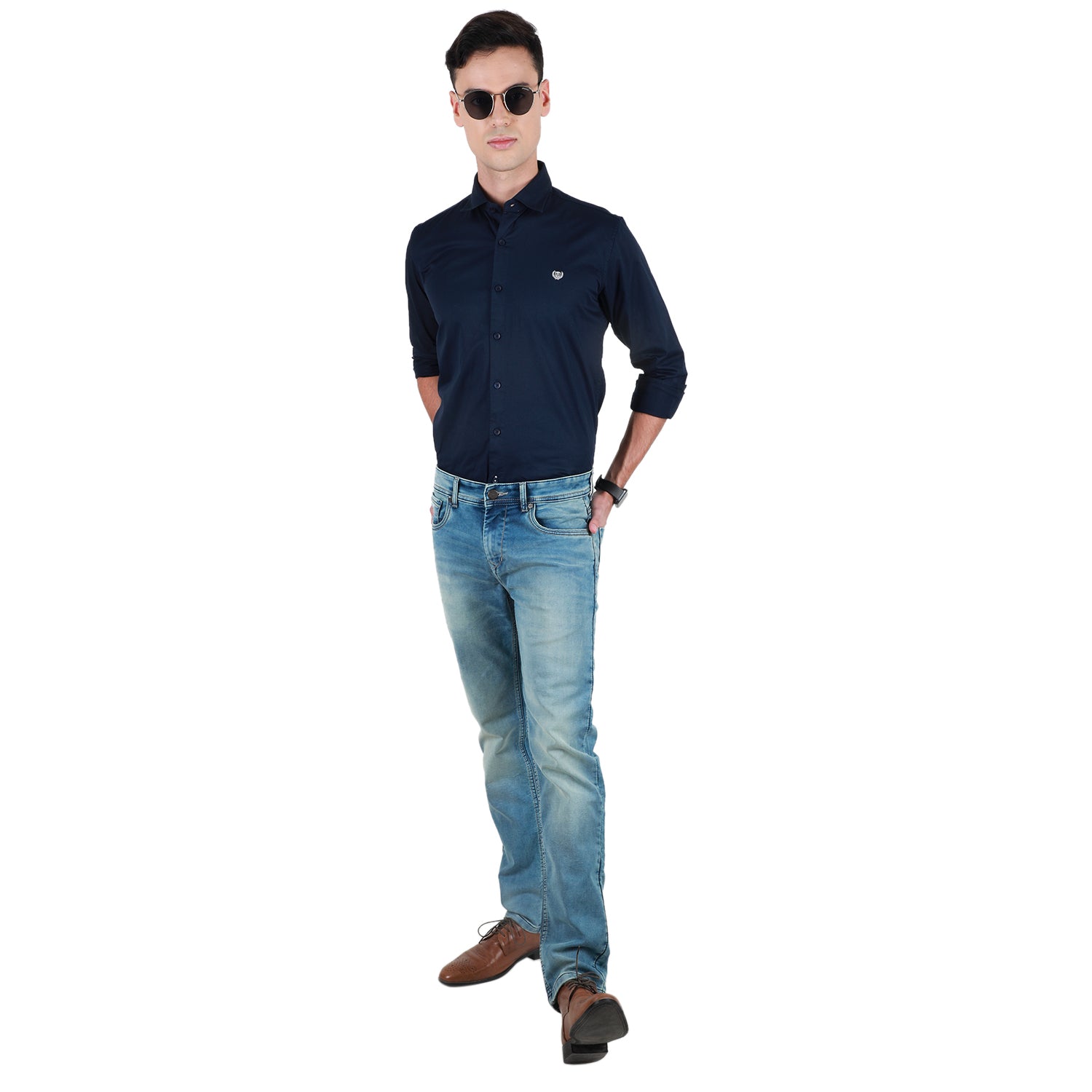 Duke Stardust Men Full Sleeve Cotton Shirt (SDO3PLA)