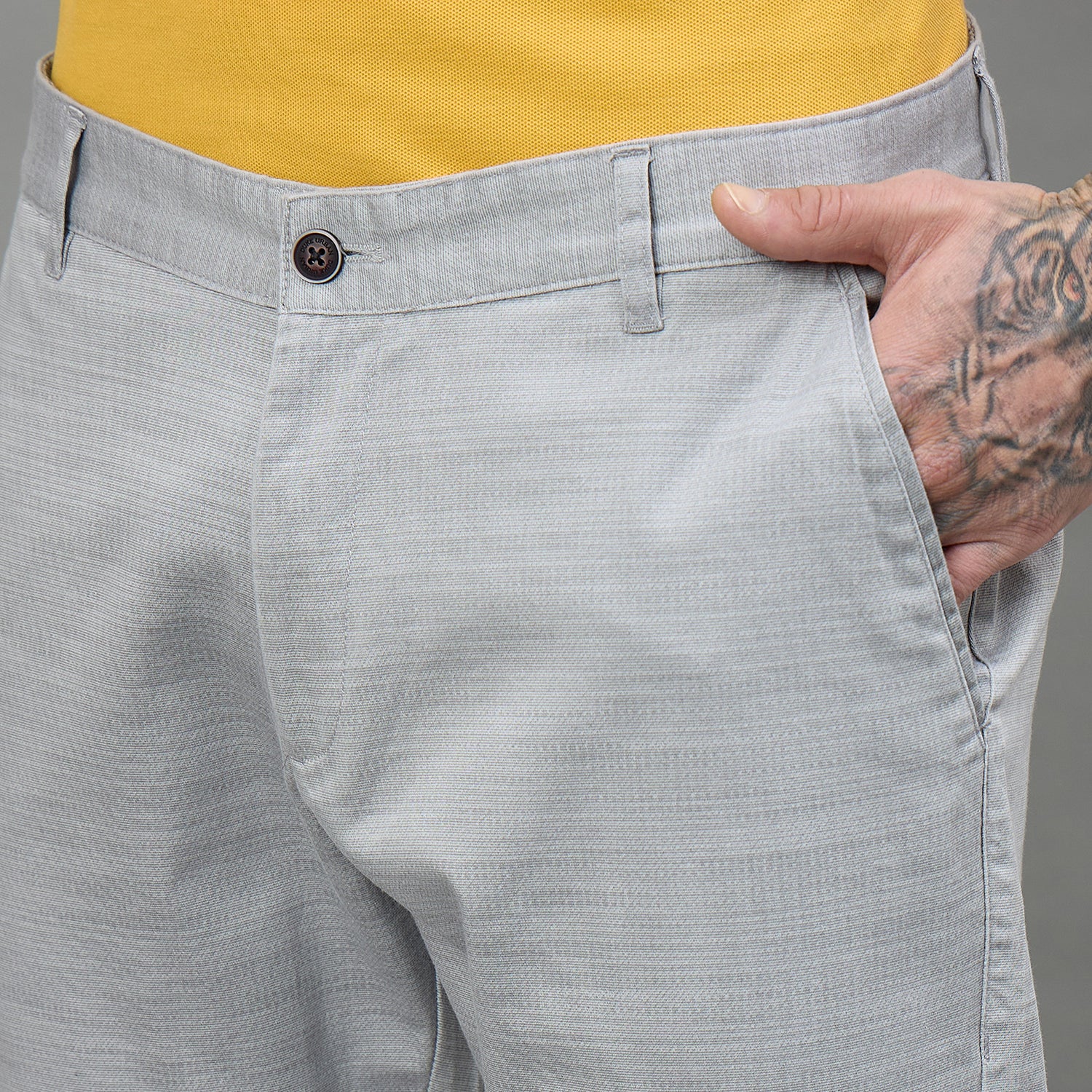 Duke Urban Men Flatfront Narrowfit Non-denim Casual Trouser (SDT4646)
