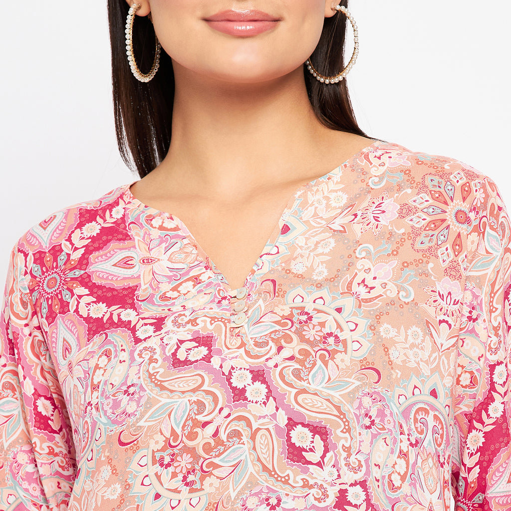 Duke Stardust Women 3/4 Sleeve Printed Tunic (SDX4115)