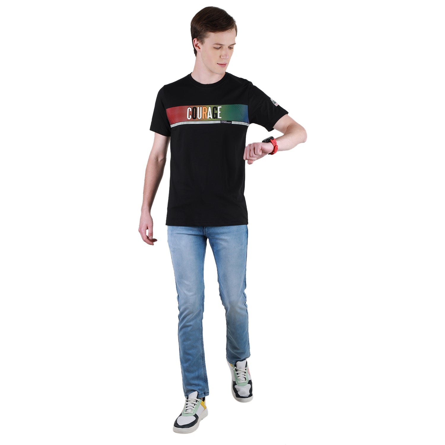 Duke Urban Men Half Sleeve Cotton Tshirt (LF7055)