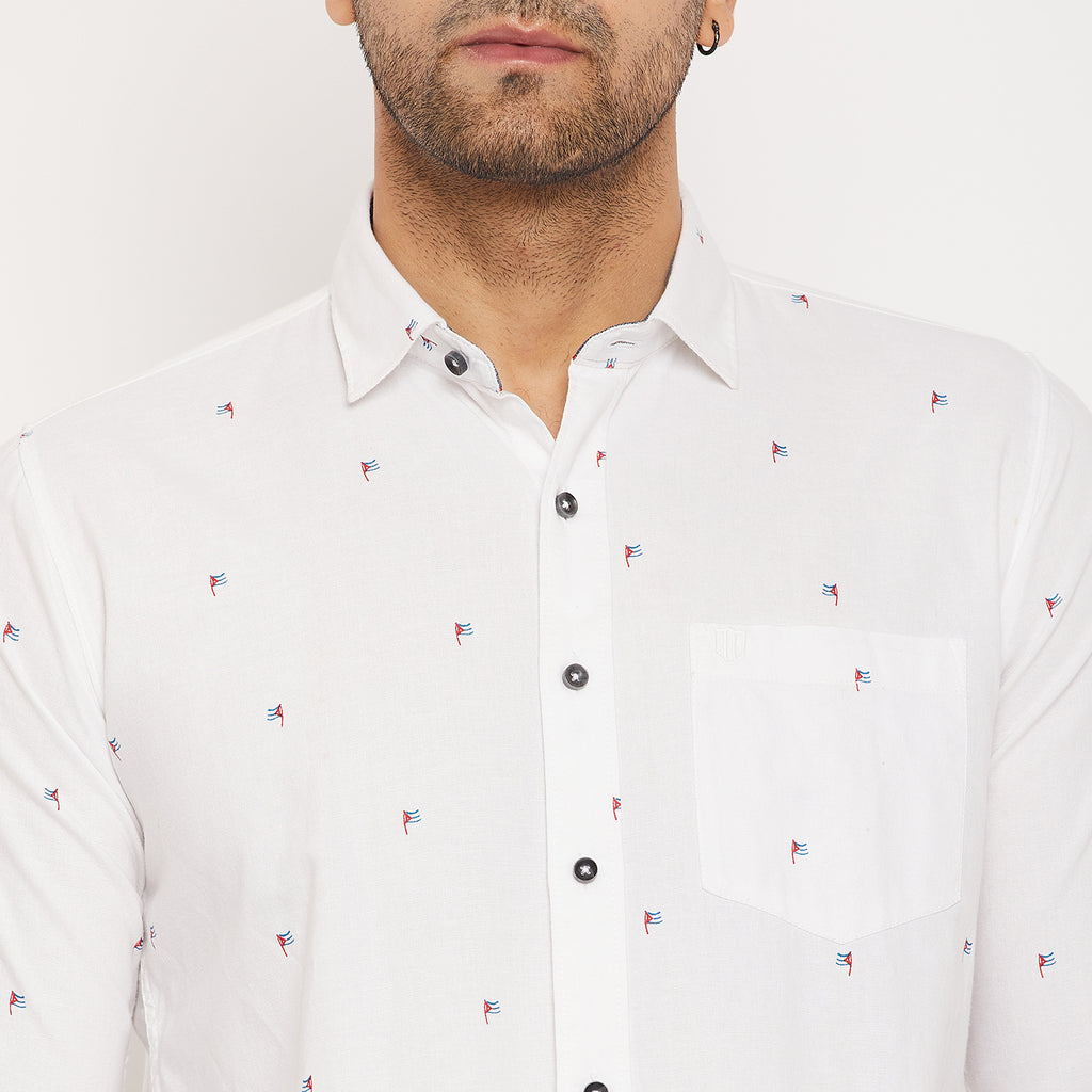Duke Men Stardust Cotton Full Sleeve Shirt (SDO8PROB)