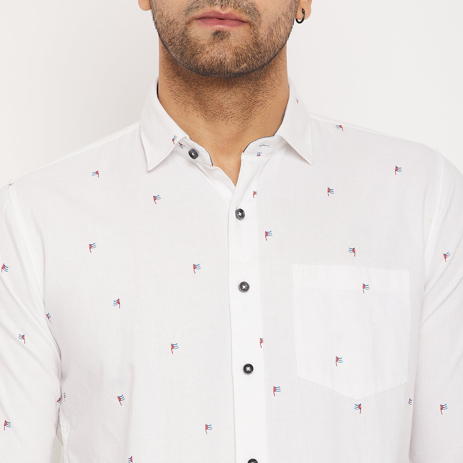 Duke Men Stardust Cotton Full Sleeve Shirt (SDO8PROB)