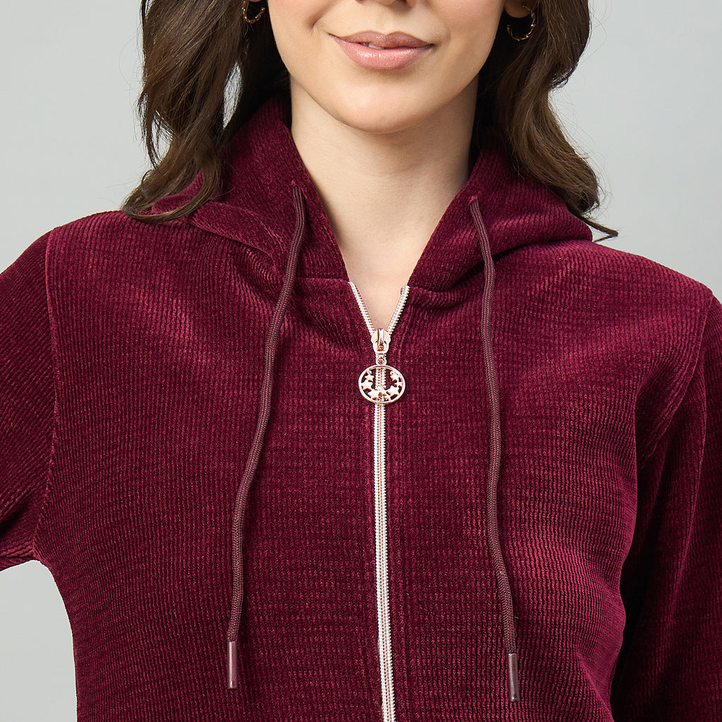 Duke Urban Women Full Sleeve Hooded Sweatshirt (LFX1006)