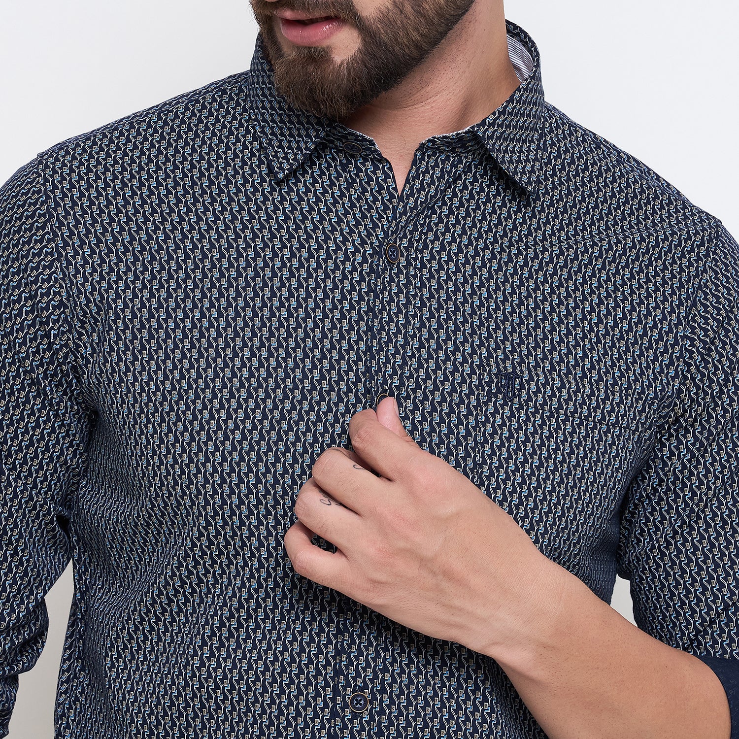 Duke Urban Men Full Sleeve Cotton Shirt (SDO7PRB)