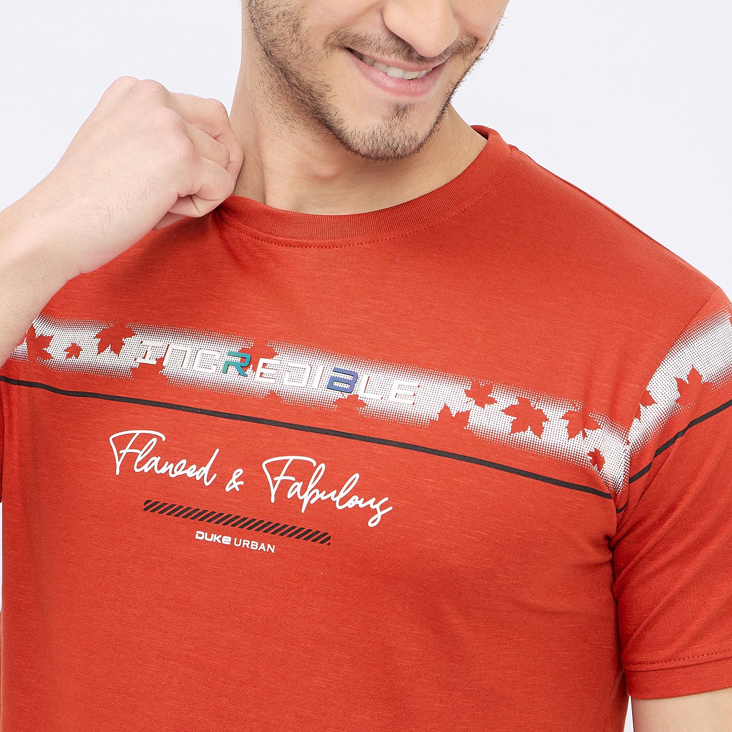 Duke Urban Men Half Sleeve Cotton T-shirt (LF7155)