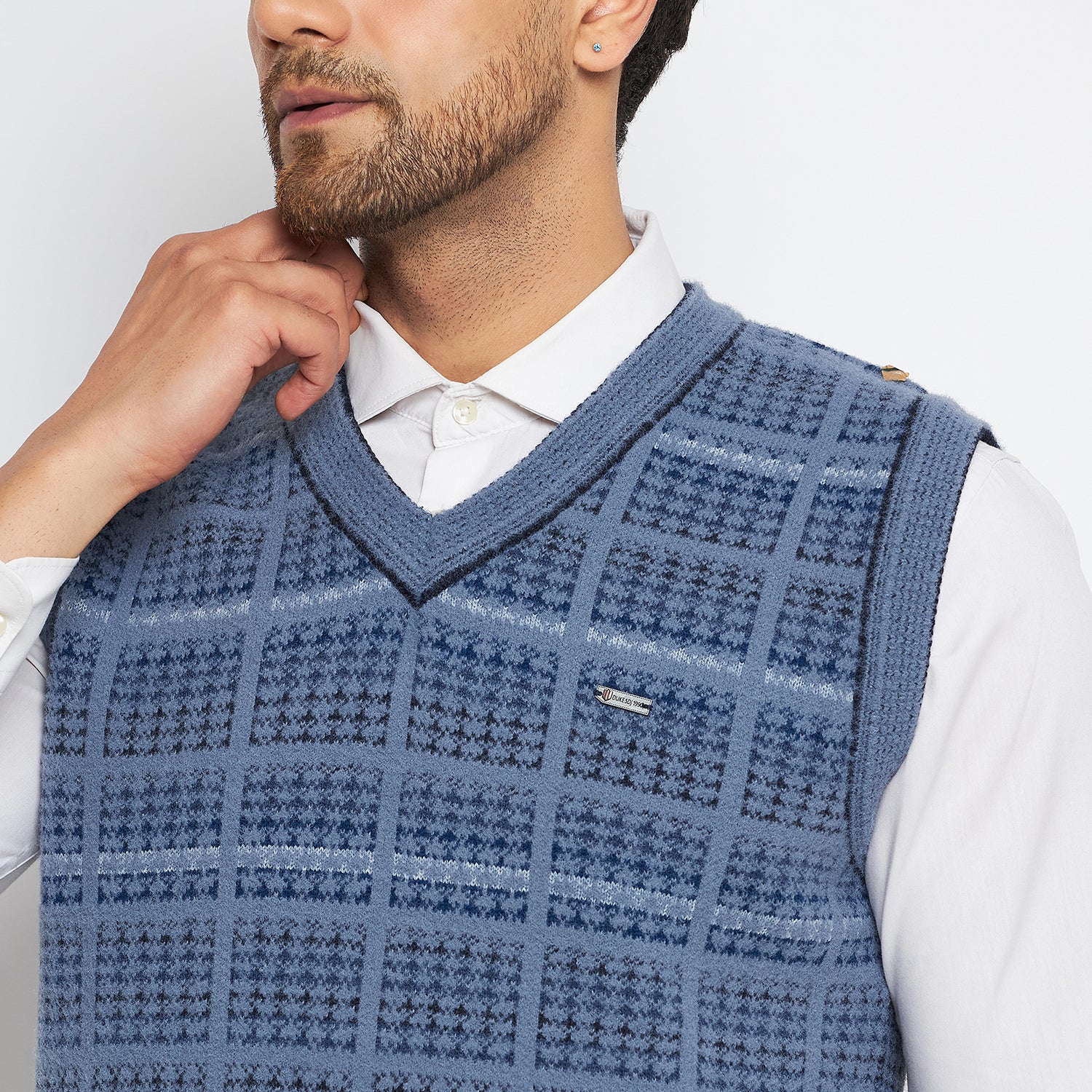 Duke Urban Men Sleeveless V Neck Sweater (SDS2028)