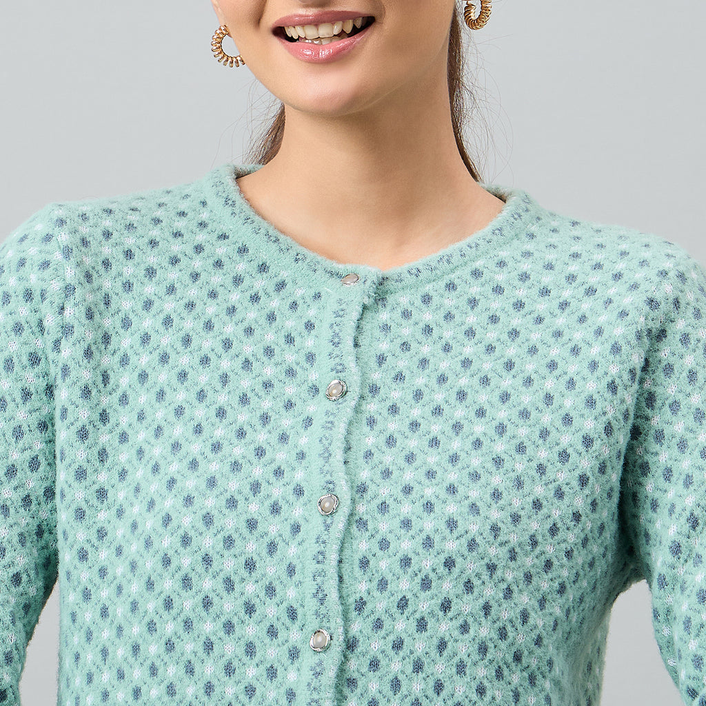 Duke Urban Women Full Sleeve Front Open Regular Cardigan (SDS1337)
