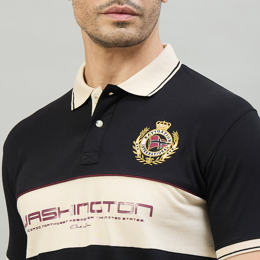 Duke Urban Men Half Sleeve Cotton Smart Fit Casual T-shirt (LF7970)