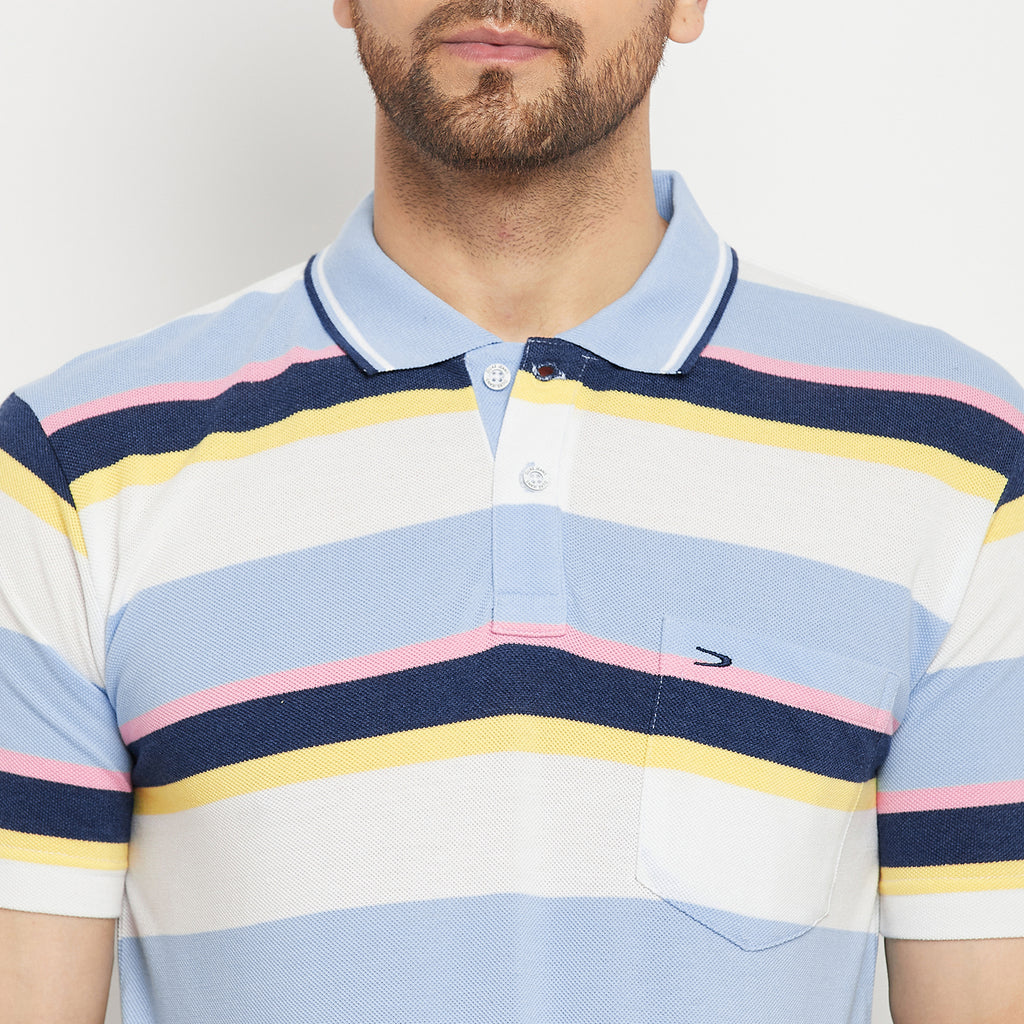 Duke Stardust Men Half Sleeve Polo Neck Cotton T-shirt (1069)