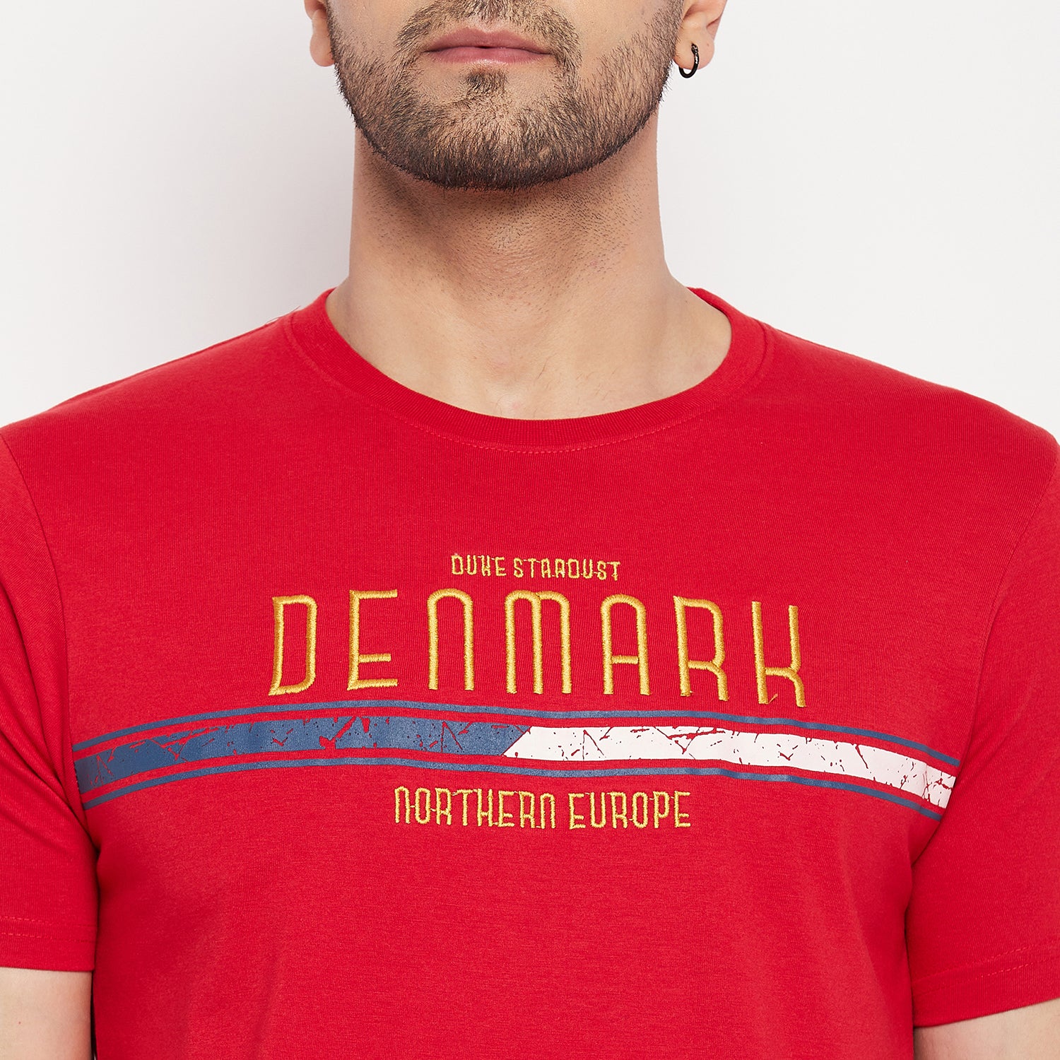 Duke Stardust Men Half Sleeve Round Neck Cotton T-shirt (LF5807)