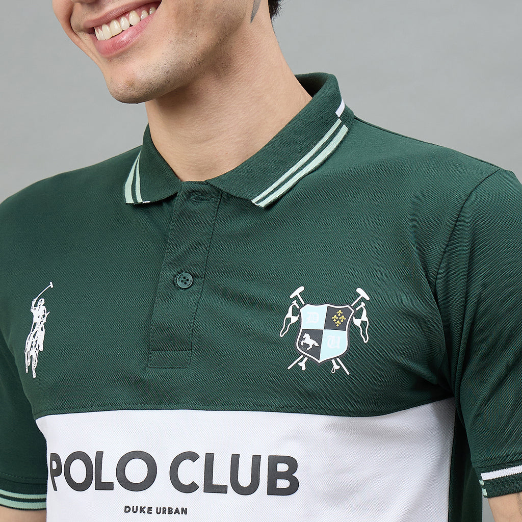 Duke Urban Men Half Sleeve Printed Slim fit Polo T-Shirt (LF7660)