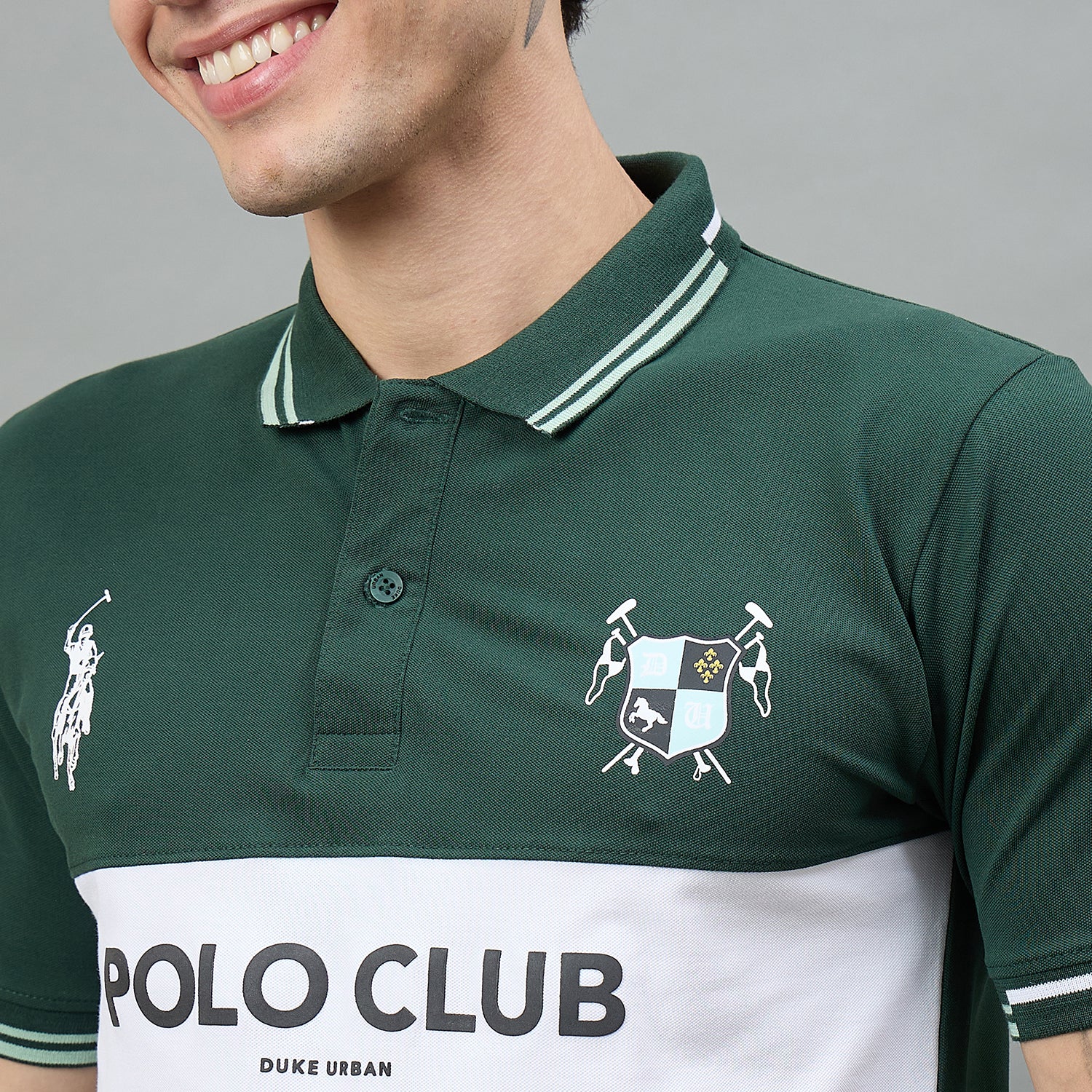 Duke Urban Men Half Sleeve Printed Slim fit Polo T-Shirt (LF7660)