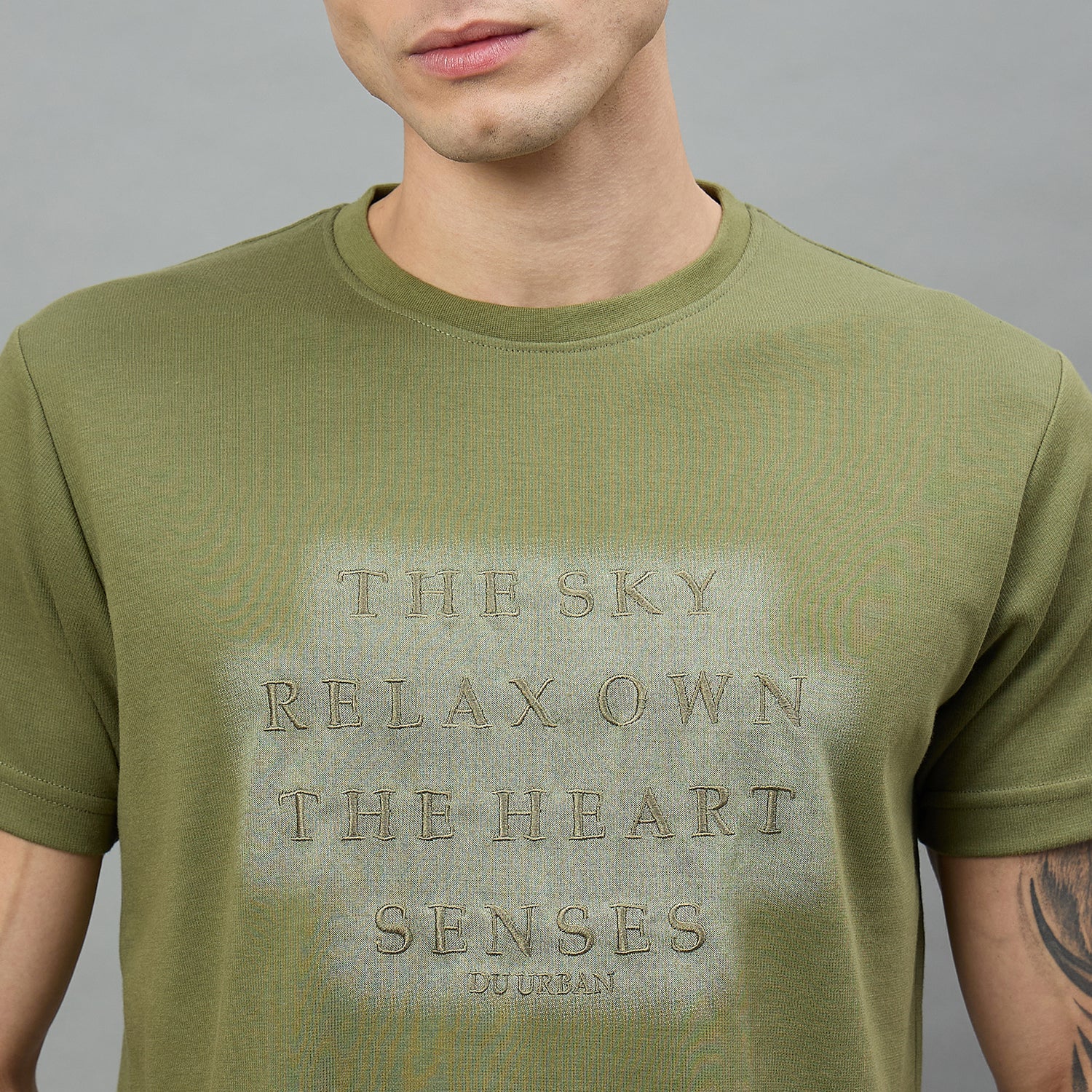 Duke Urban Men Typography Half Sleeve Round Neck Tshirt (LF7597)